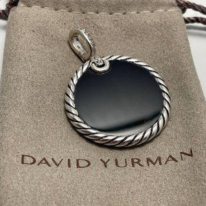 authentic david yurman elements pendant reversible with diamonds